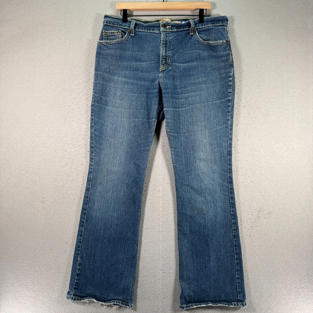 Vintage Old Navy Bootcut Jeans Womens 14 Regular Blue Lightwash Stretch Y2K